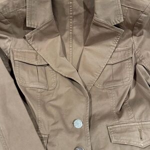 White House Black Market Tan Blazarette Medium